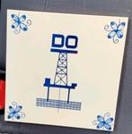 Delfts Blauw tegeltje Dispuut Offshore Technology TU Delft, Ophalen