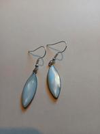 Vintage oorbellen Parelmoer Alpaca Mexico, Ophalen of Verzenden, Overige materialen