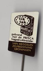 TikTak Koffie van Meggelen Groningen speldje, Verzamelen, Gebruikt, Niet vindbaar, Niet vindbaar, Speldje of Pin