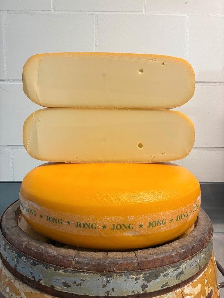 Jong en romig: Hele jonge Goudse kaas nu voor €85,= p. stuk, Diversen, Levensmiddelen, Ophalen of Verzenden