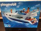 Set 3645 Playmobil Motorjacht + onderwatermotor 7350 + doos, Ophalen of Verzenden, Zo goed als nieuw, Complete set