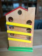 Oud houten knikkerspel / knikkerbaan, Kinderen en Baby's, Speelgoed | Houten speelgoed, Ophalen of Verzenden, Gebruikt, Overige typen