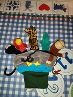 Ikea dieren handpop met 5 vingerpopjes, Ophalen of Verzenden