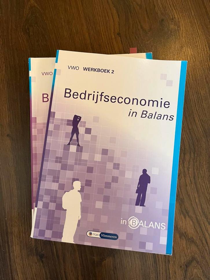 VWO Bedrijfseconomie in Balans leerboek werkboek (nieuw €55), Boeken, Studieboeken en Cursussen, Zo goed als nieuw, Beta, Ophalen of Verzenden
