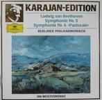 Ludwig van Beethoven Karajan 5 en 6 CD, Ophalen of Verzenden, Classicisme, Gebruikt, Orkest of Ballet