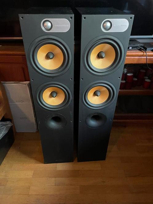 Bowers & Wilkins 684 vloerstaande speakers B&W, Audio, Tv en Foto, Luidsprekers, Zo goed als nieuw, Front, Rear of Stereo speakers