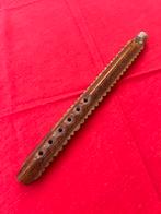 Vintage Servische Handgesneden Fluit / Kaval (Hout, Uniek), Antiek en Kunst, Ophalen of Verzenden