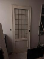 Antieke glas in lood schuifdeuren, Doe-het-zelf en Verbouw, Deuren en Horren, Ophalen, Gebruikt, 215 cm of meer, Binnendeur