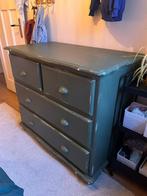 Vintage commode donkergroen, Huis en Inrichting, Kasten | Ladekasten, Ophalen of Verzenden, Zo goed als nieuw, 25 tot 50 cm, Minder dan 100 cm