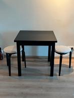 IKEA NORDVIKEN Drop-leaf Table + 2 KYRRE Stools + Cushions, Huis en Inrichting, Ophalen, Zo goed als nieuw, Rechthoekig, 50 tot 100 cm