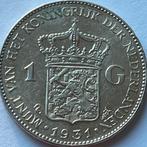 Hele nette gulden 1931, 1 gulden, Zilver, Ophalen of Verzenden, Koningin Wilhelmina