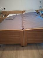 Senioren Koppelbed op wielen. 2x 1persoons., Ophalen, Tweepersoons, 180 cm, 200 cm