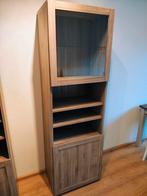 2x Kast met glazen deur - 193x61x42, Ophalen, Glas, 50 tot 100 cm, Modern