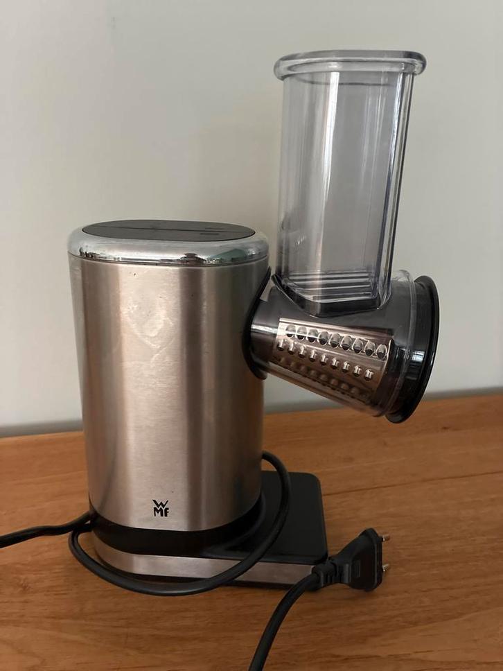 WMF Elektrische Rasp met 5 Trommels, Witgoed en Apparatuur, Keukenmixers, Zo goed als nieuw, Minder dan 1 liter, 1 snelheid, Vaatwasserbestendig
