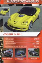 Kw2727 autokaartje corvette c6 zr, Ophalen of Verzenden, Zo goed als nieuw, Auto's