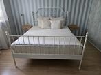 Bed, Ophalen, Gebruikt, Klassiek/Modern, Wit