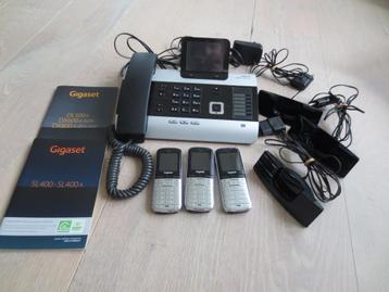 Gigaset DX800A All In One met 3  Dect draadloze telefoons beschikbaar voor biedingen