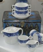 MOSA, decor balmoral, blauw,  tête-à-tête, Antiek en Kunst, Ophalen of Verzenden