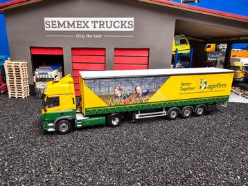 Wsi daf cf space cab agrifirm met zeiltrailer beschikbaar voor biedingen