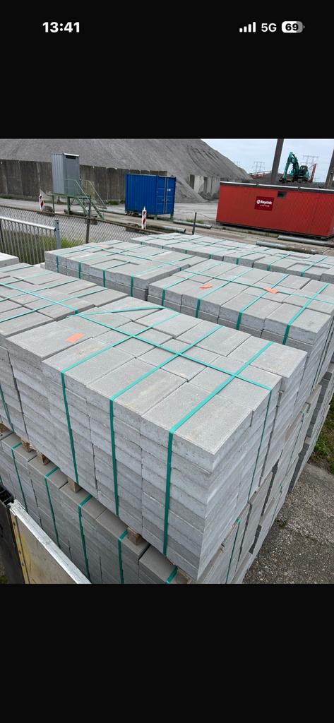 Beton tegel 30x30x8 grijs B keus, Tuin en Terras, Ophalen, Zo goed als nieuw, Beton, Terrastegels