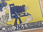 Art Deco van Caspel Metalen Reclame bord Fotografie reclame, Verzenden, Nieuw, Overige typen
