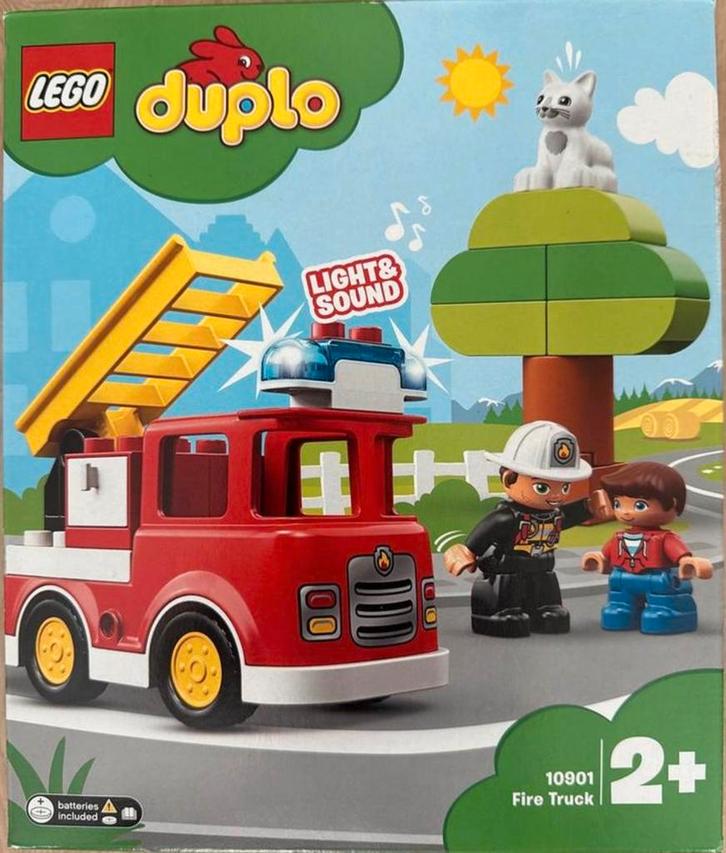 Lego Duplo Brandweerauto 10901 en Politiemotor 10900 NIEUW, Kinderen en Baby's, Speelgoed | Duplo en Lego, Nieuw, Duplo, Complete set