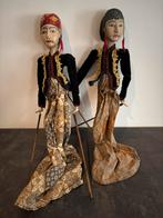 Antieke Wajangpoppen set van 2, Antiek en Kunst, Ophalen of Verzenden