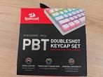 Redragon A130 SCARAB - White PBT doubleshot keycap set, Computers en Software, Toetsenborden, Ophalen of Verzenden, Nieuw