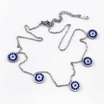 Verstelbar Ketting Dames Turkse Oog Boze Oog Nazar Stalen, Overige materialen, Verstelbaar, Birgitta-Gracht 33, 6465 EL Kerkrade, Nederland