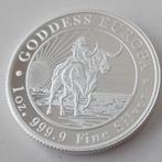 1 ounce zilveren Goddess Europa, Ophalen of Verzenden, Zilver