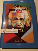 Dit is onderzoek!, Boeken, Zo goed als nieuw, Ben Baarda, Beta, HBO