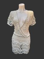 Rosa & Rose Jurk Maat L/XL Wit Gehaakt Boho Kralen, Verzenden, Maat 46/48 (XL) of groter, Rr, Zo goed als nieuw