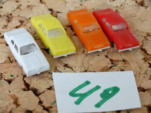 N-Spoor: set 49: Trix? Arnold? 4 X pkw., Hobby en Vrije tijd, Modeltreinen | N-Spoor, Zo goed als nieuw, Wagon, Gelijkstroom of Wisselstroom