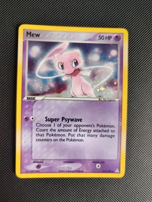 Secret Rare Mew 111/110 Holon Phantoms NM, Hobby en Vrije tijd, Verzamelkaartspellen | Pokémon, Zo goed als nieuw, Losse kaart