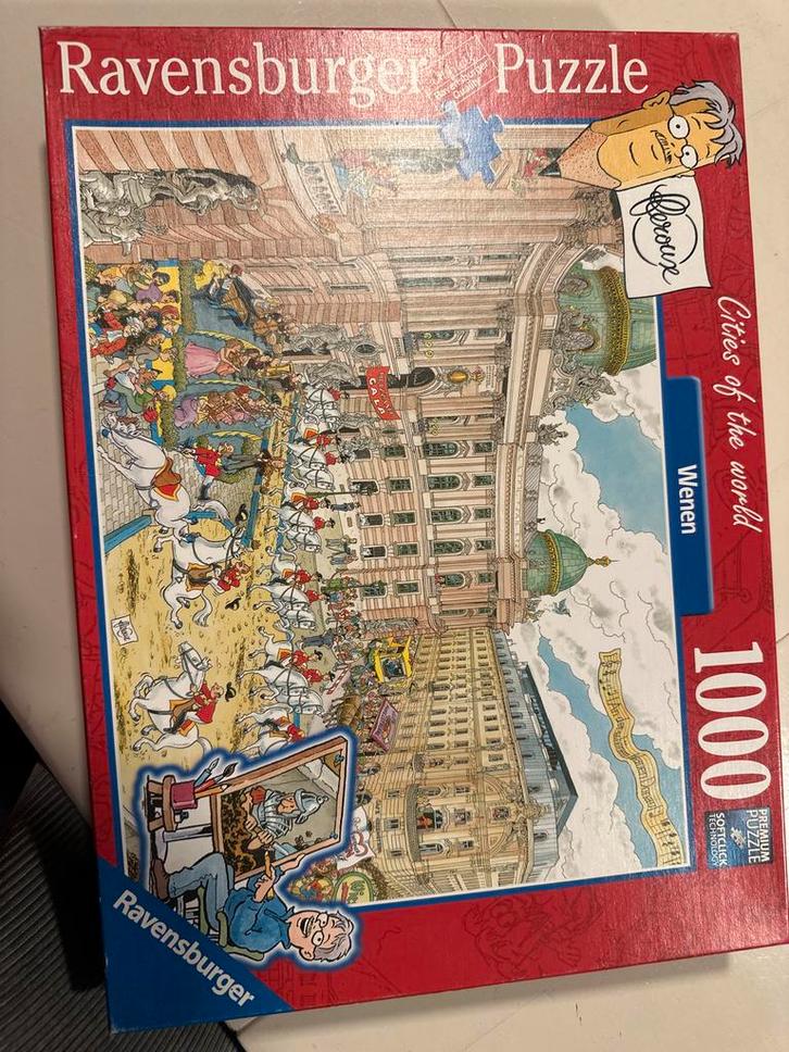 Ravensburger Wenen Puzzel 1000 Stukjes ZGAN, Hobby en Vrije tijd, Denksport en Puzzels, Zo goed als nieuw, Legpuzzel, 500 t/m 1500 stukjes