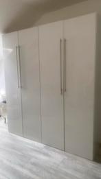 Witte kledingkast, Ophalen of Verzenden, Gebruikt, 50 tot 75 cm, 200 cm of meer