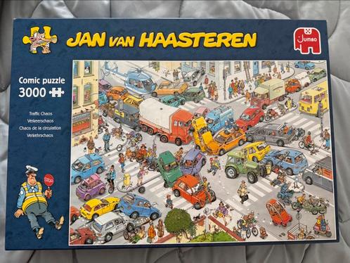 Jan van Haasteren ‘VERKEERSCHAOS’ 3000 stukjes, Hobby en Vrije tijd, Denksport en Puzzels, Zo goed als nieuw, Legpuzzel, Meer dan 1500 stukjes