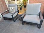 Mooie 5 delige antraciet loungeset inclusief kussens, Tuin en Terras, Tuinmeubel-accessoires, Ophalen, Zo goed als nieuw