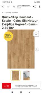 Quick-Step Laminaat - Settle Colca Eik Natuur - Over!, Doe-het-zelf en Verbouw, Vloerdelen en Plavuizen, Ophalen, 50 tot 150 cm