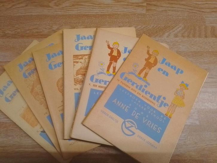 Nostalgische Leesboekjes Lagere School '60 Jaap & Gerdientje, Antiek en Kunst, Antiek | Boeken en Bijbels, Ophalen of Verzenden