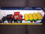 Bruder tractor met kar en strobalen 1:16 nieuw, Kinderen en Baby's, Speelgoed | Speelgoedvoertuigen, Nieuw, Ophalen of Verzenden