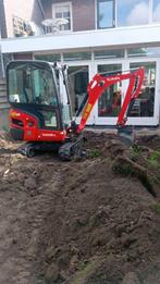 Mini graver met machinist aangeboden, Diensten en Vakmensen, Tuinmannen en Stratenmakers, Garantie, Tuinonderhoud of Snoeiwerk