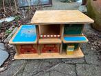 houten garage, Kinderen en Baby's, Speelgoed | Houten speelgoed, Ophalen, Gebruikt, Overige typen