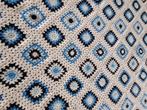 Blauw wit gehaakte woonplaid, Ophalen of Verzenden, Nieuw