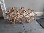 Houten inklapbaar wijnrek wijnrekje, Ophalen of Verzenden, Zo goed als nieuw, Hout, Minder dan 50 cm