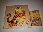 Winnie the Pooh Puzzel & Kwartet Spel, 2 tot 4 jaar, Gebruikt, Ophalen of Verzenden, Van hout