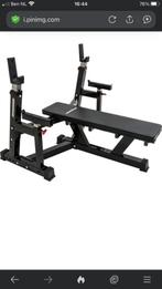 Bankdruk bank met veiligheidsbalken, Sport en Fitness, Ophalen, Gebruikt, Benen, Fitnessbank
