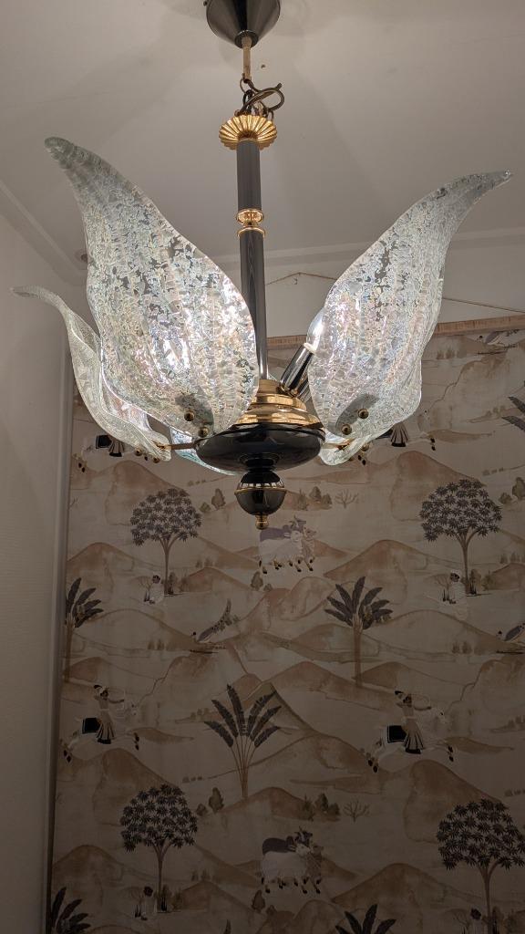 Murano hanglamp, Huis en Inrichting, Lampen | Hanglampen, Zo goed als nieuw, 50 tot 75 cm, Glas, Metaal, Ophalen
