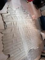Nappa leer Beige ca. 2 x 2 meter, Hobby en Vrije tijd, Stoffen en Lappen, Ophalen, Bruin, Leer of Kunstleer, Nieuw