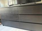 IKEA malm ladekast zwart, Ophalen, Gebruikt, 5 laden of meer, 150 tot 200 cm